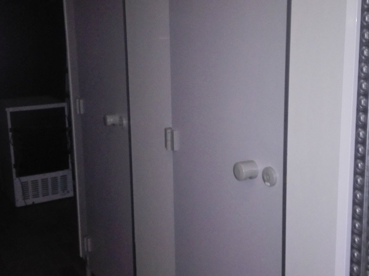 Nieuwe toilettenblok in gebruik